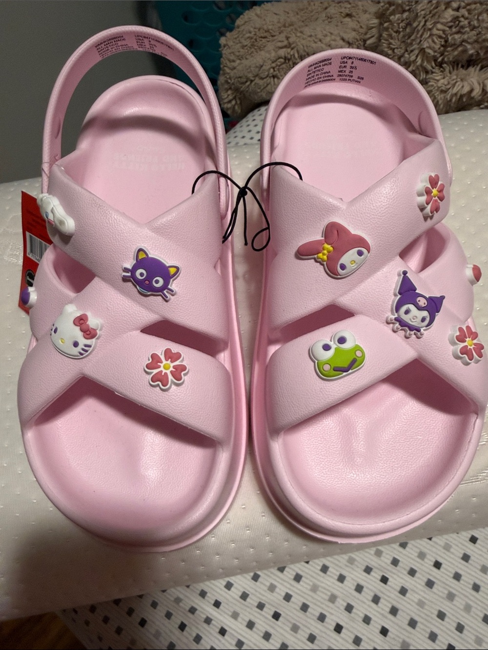 Women’s Pink Character Charm Sandals
